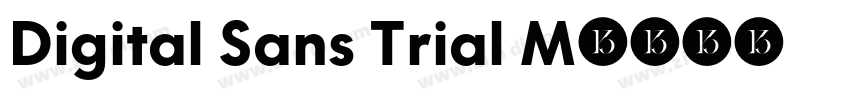 Digital Sans Trial M字体转换